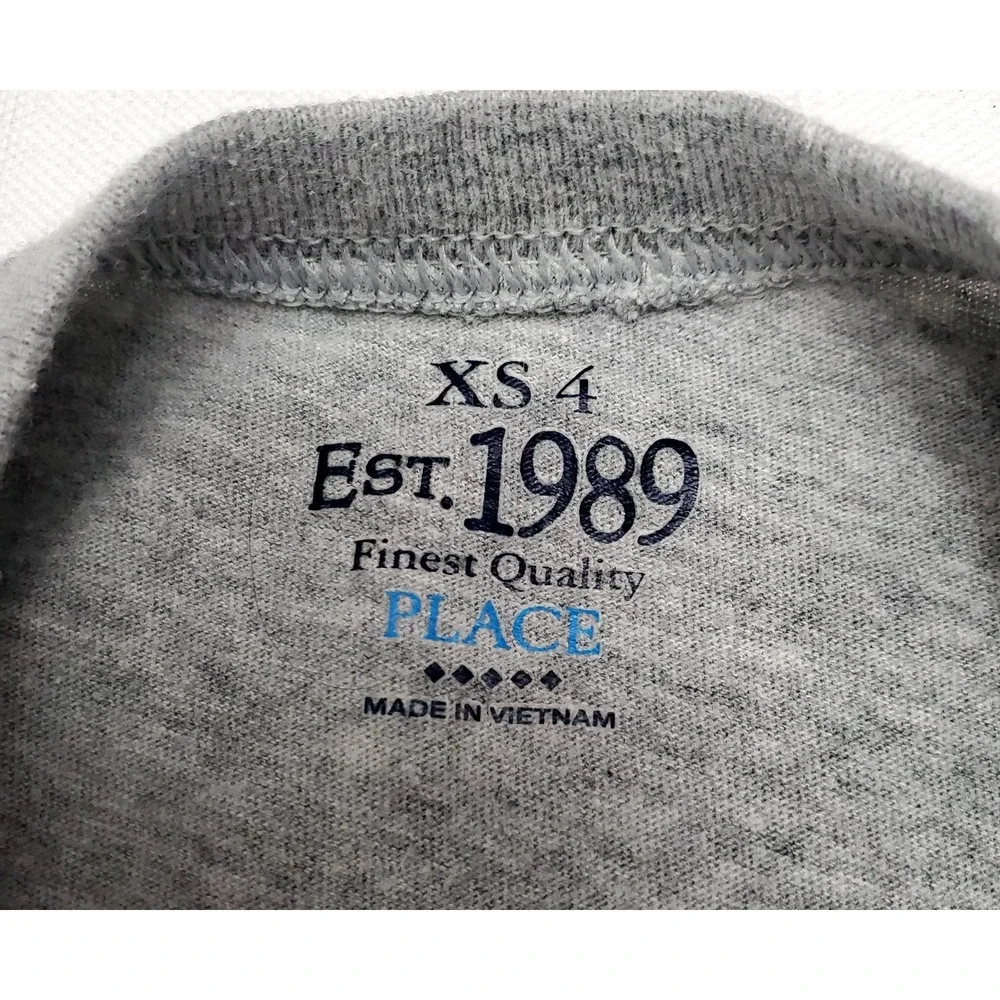 The Children's Place ● Big Brother, Team Capt.  Gray Graphic T-Shirt ● Size XS-4